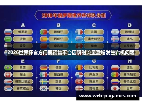 2026世界杯官方门票预售平台因瞬时流量激增发生宕机问题 2026世界杯官方门票预售平台因瞬时流量激增发生宕机问题